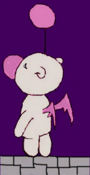 Colored ' Standing Moogle ' by NathanialRoyale on DeviantArt