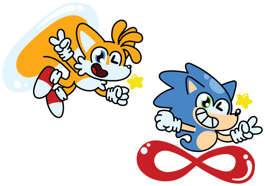 Stickers - Sonic and Tails by diuky on DeviantArt