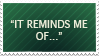 It reminds me of... stamp by Kium