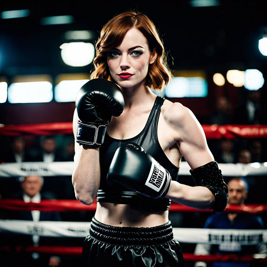 Emma Stone boxing 2 by Pikach95 on DeviantArt