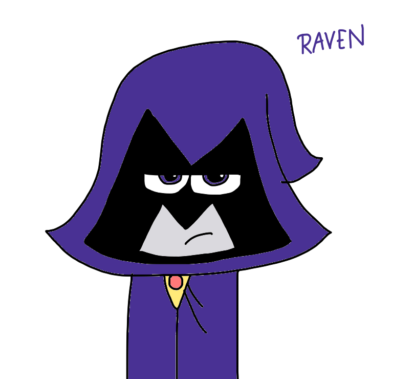 raven drawing speedrun!!! by scratchbeginner5669 on DeviantArt