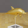 Golden dolphin Statue