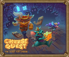 Cover Art - Cheese Quest table top board game