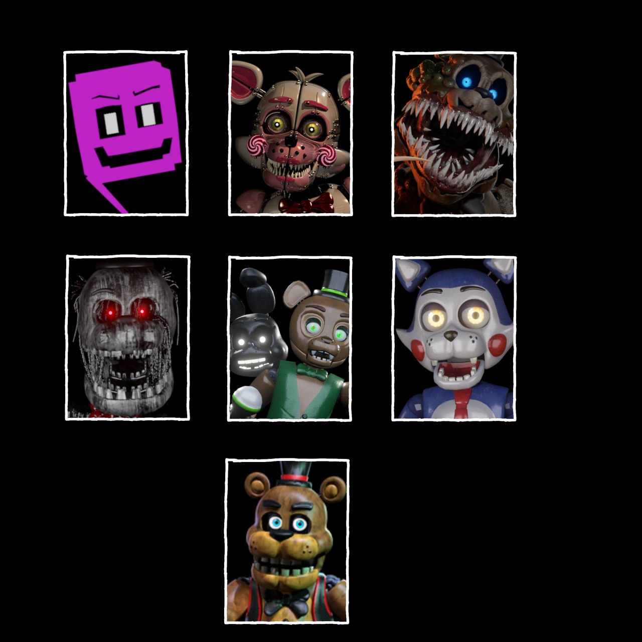 My secret ucn roster (edit) by nightmareral on DeviantArt