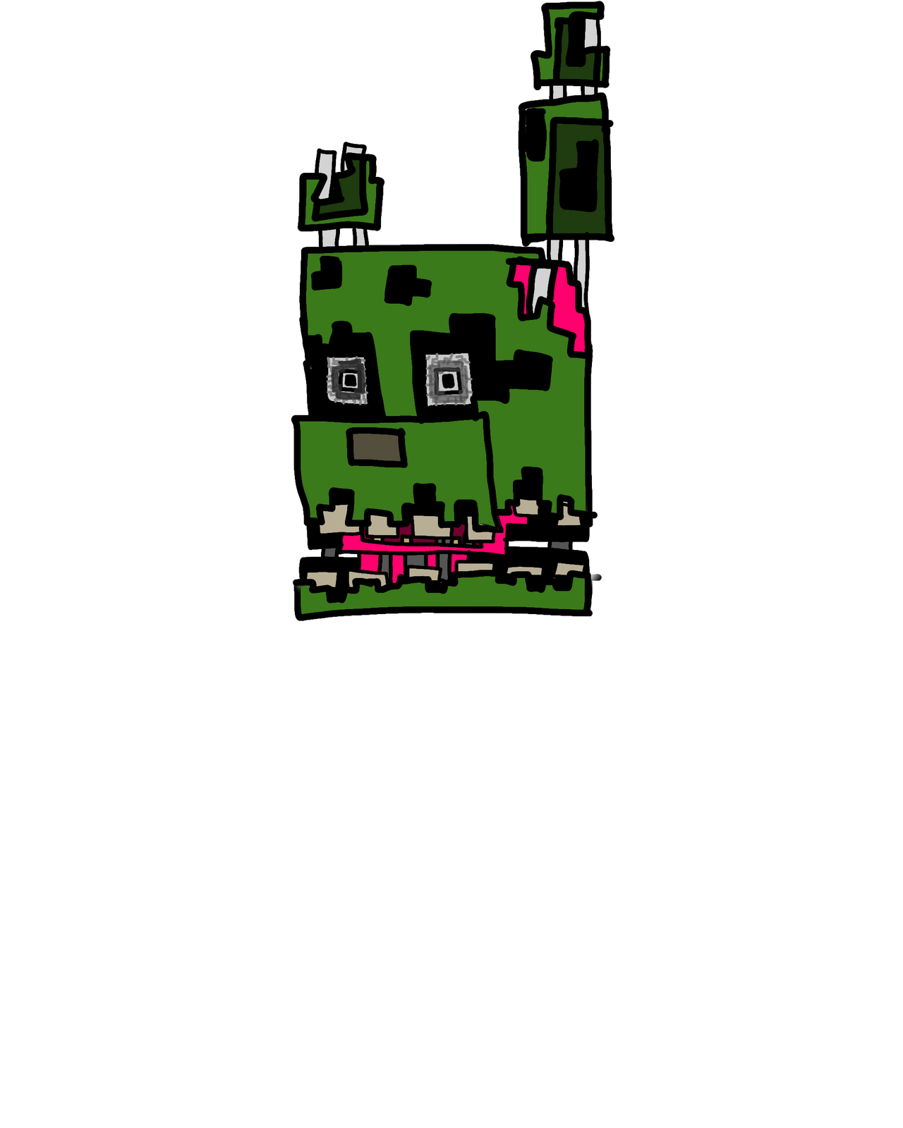 8-bit springtrap head by nightmareral on DeviantArt
