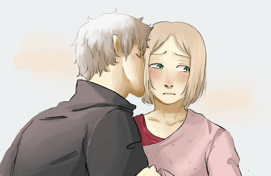 Kiss on the cheek