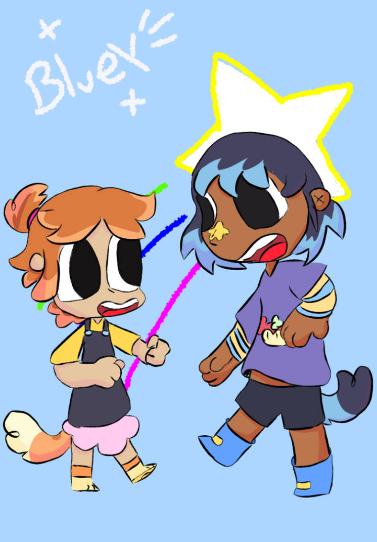 Bluey as human by Alittled3mon on DeviantArt