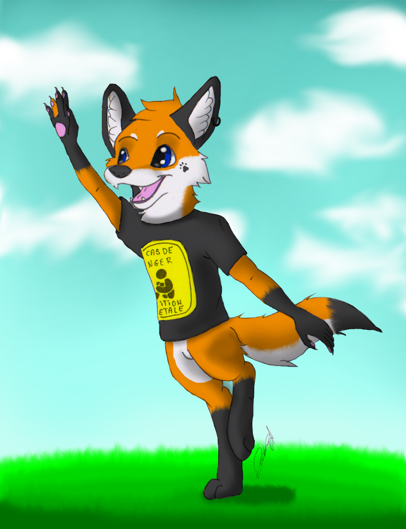 Fox Rabbit Fursona Art trade : fursona fox by Angelisdark on DeviantArt