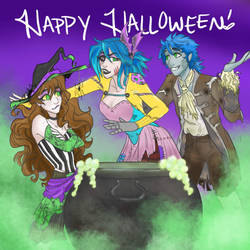 The Chaos Trio Halloween by subtleartshark