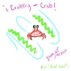 Crabby-Crab: For Aunt Carol