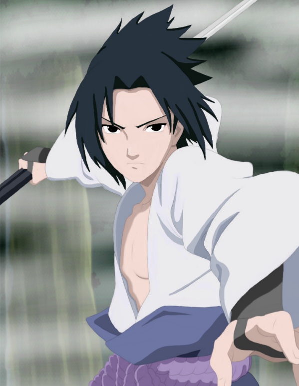 Sasuke Classico Colorido Sharingan by ADMUlielson on DeviantArt