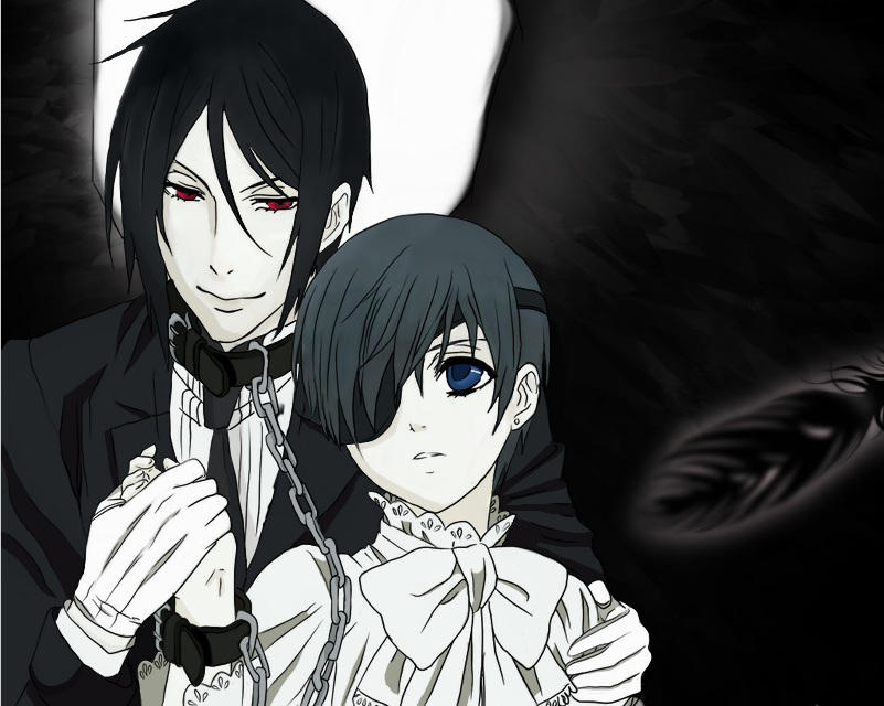 Ciel and Sebastian - Black Butler by SandTsunami on DeviantArt