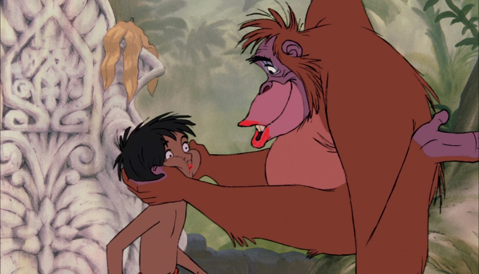 Fem King Louie Kisses Mowgli By Ytuser87 On Deviantart