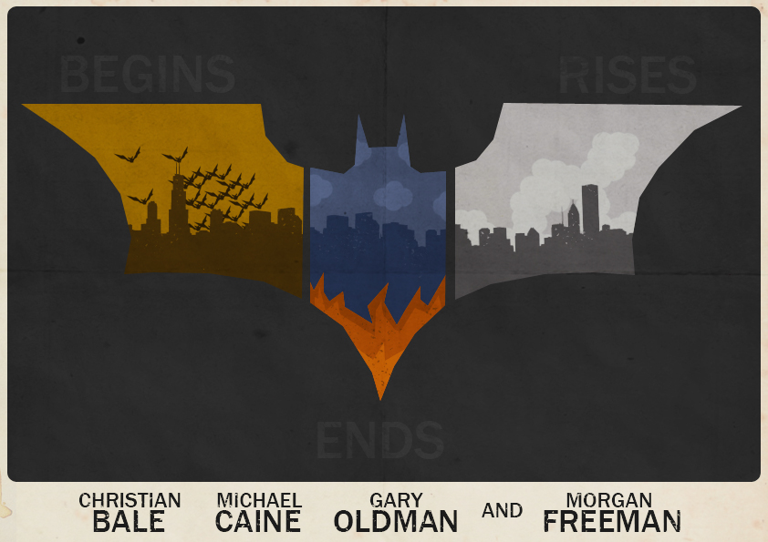 Batman (Nolan Trilogy) Poster by W0op-W0op on DeviantArt