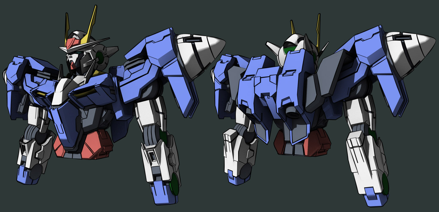 Gundam 00 Anime Style WIP 3