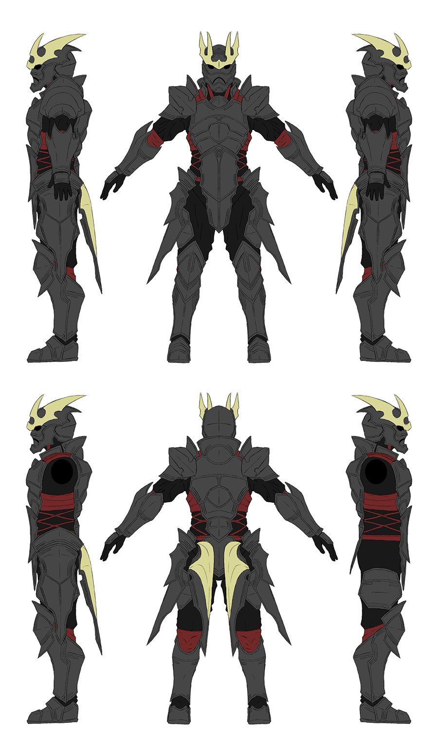 Dark Knight Alternis Dim Ver 1 - Orthographics