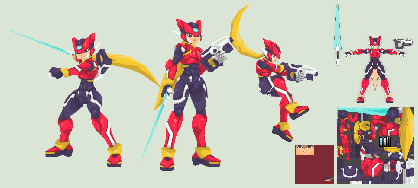 Megaman Zero - 3D View + Timelapse by Garm-r on DeviantArt Megaman Zero - 3D View + Timelapse by Garm-r on DeviantArt