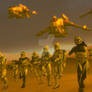 Clone trooper landing