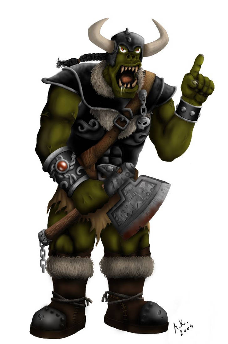 Orc Colours Orc, color by mkozmon on DeviantArt