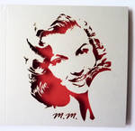 Marilyn Monroe - laser card by Piciuu