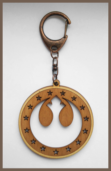 STAR WARS - wood keyring