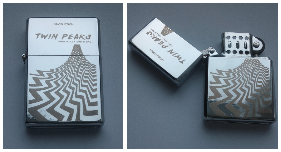 TWIN PEAKS - engraved lighter