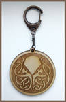 CALL OF CTHULHU - wood keyring by Piciuu