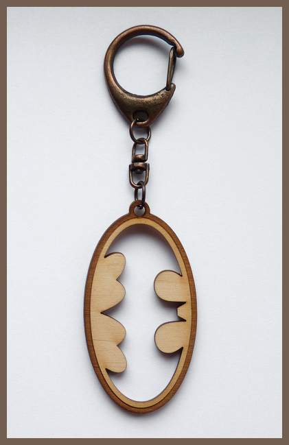 BATMAN - wood keyring