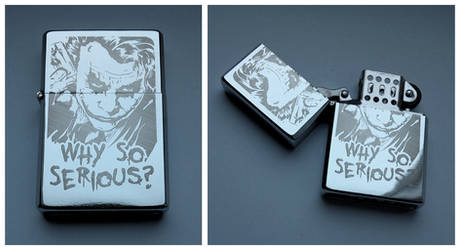 JOKER - WHY SO SERIOUS? - engraved lighter