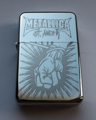 METALLICA - engraved lighter