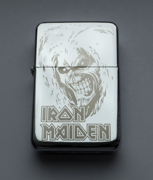 IRON MAIDEN - engraved lighter