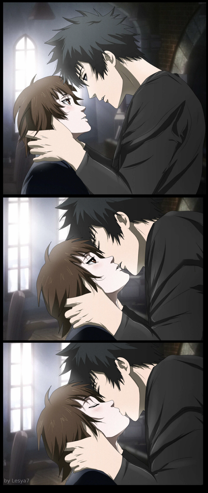 Psycho Pass 2 Kogami X Akane A Kiss By Lesya7 On Deviantart Psycho Pass 2 Kogami X Akane A Kiss By Lesya7 On Deviantart