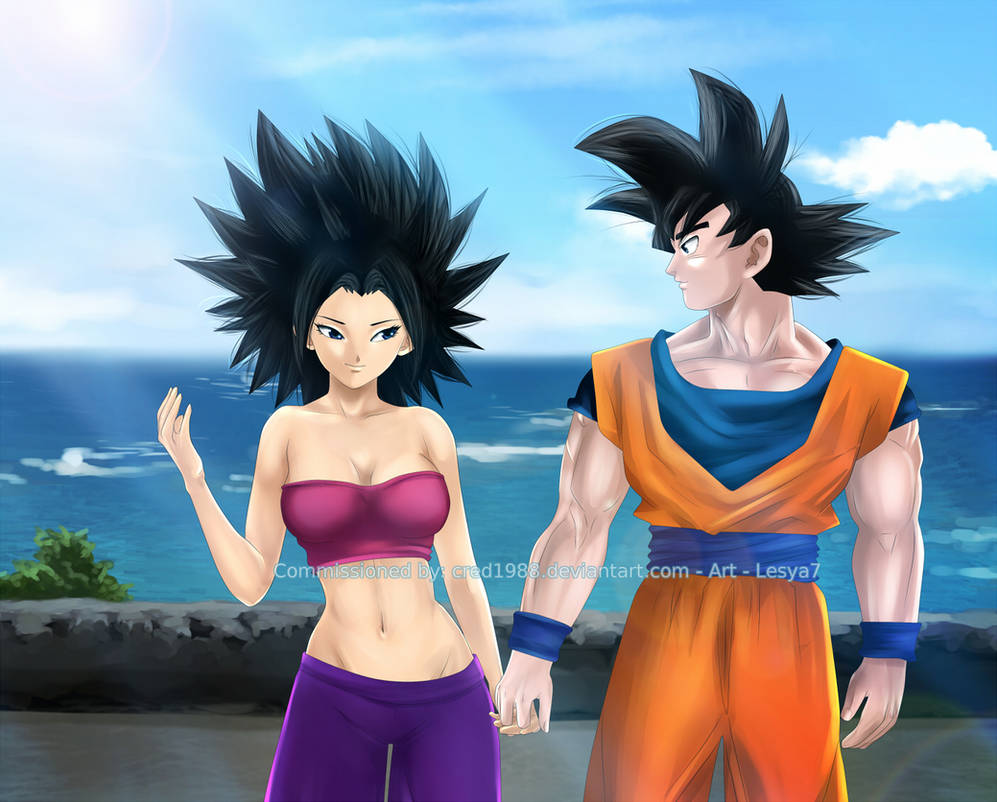 Dragon Ball Commission: Goku x Caulifla by Lesya7 on DeviantArt.