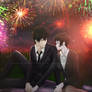 Commission: Psycho-pass: Kogami x Akane Fireworks