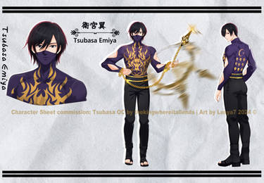Character Sheet commission: Tsubasa OC