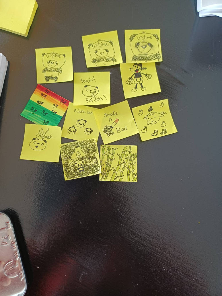 Post it drawings by killerrilley on DeviantArt