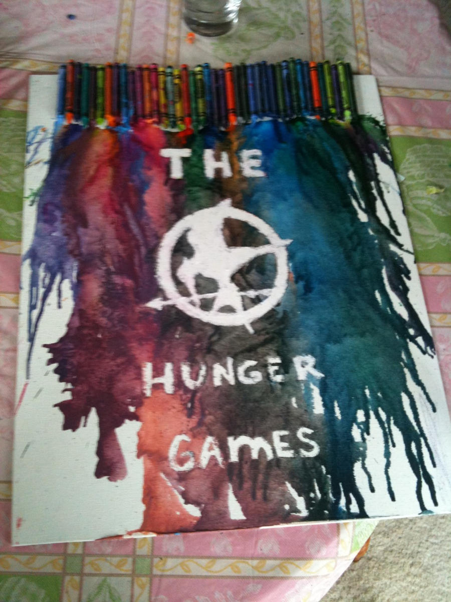 The Hunger Games crayon melting #2