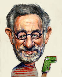 Steven Spielberg caricature
