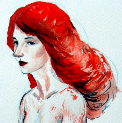 Redhead - watercolor