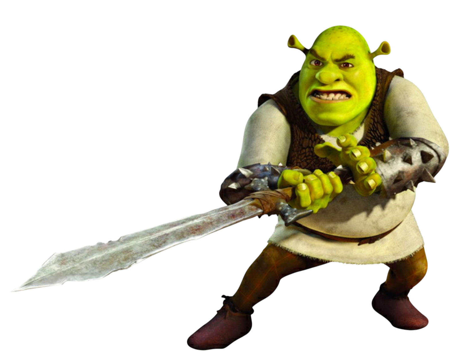 Shrek Using Tools Shrek with sword (Shrek Forever After) by SmashupMashups on DeviantArt