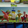 Shrek portrayed by the SpongeBob movies