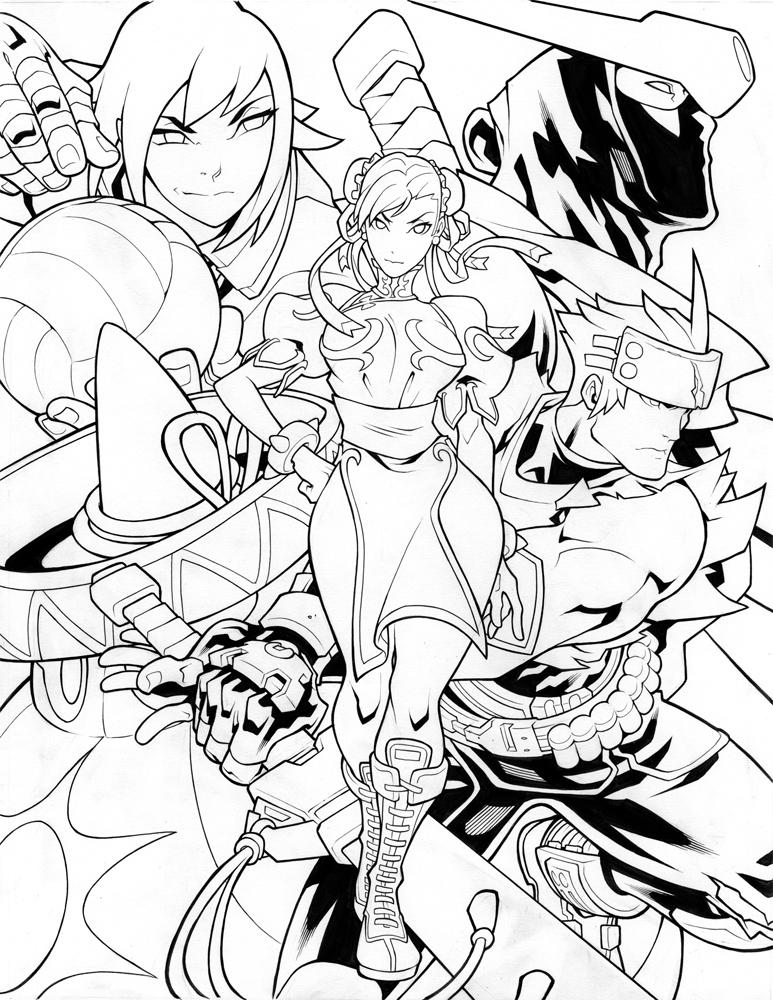 Capcom Fight Evolution Deviantart Capcom Fighting Tribute Inks by edwinhuang on DeviantArt