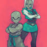 Krillin and Android 18