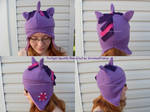 Twilight Sparkle Fleece Hat by CrookedPinkies