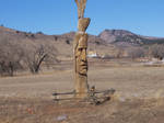 Carved Wooden Native American by amidnightwish21