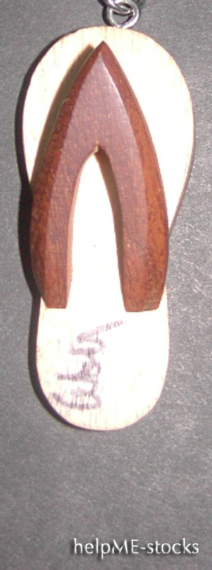 wooden sandal