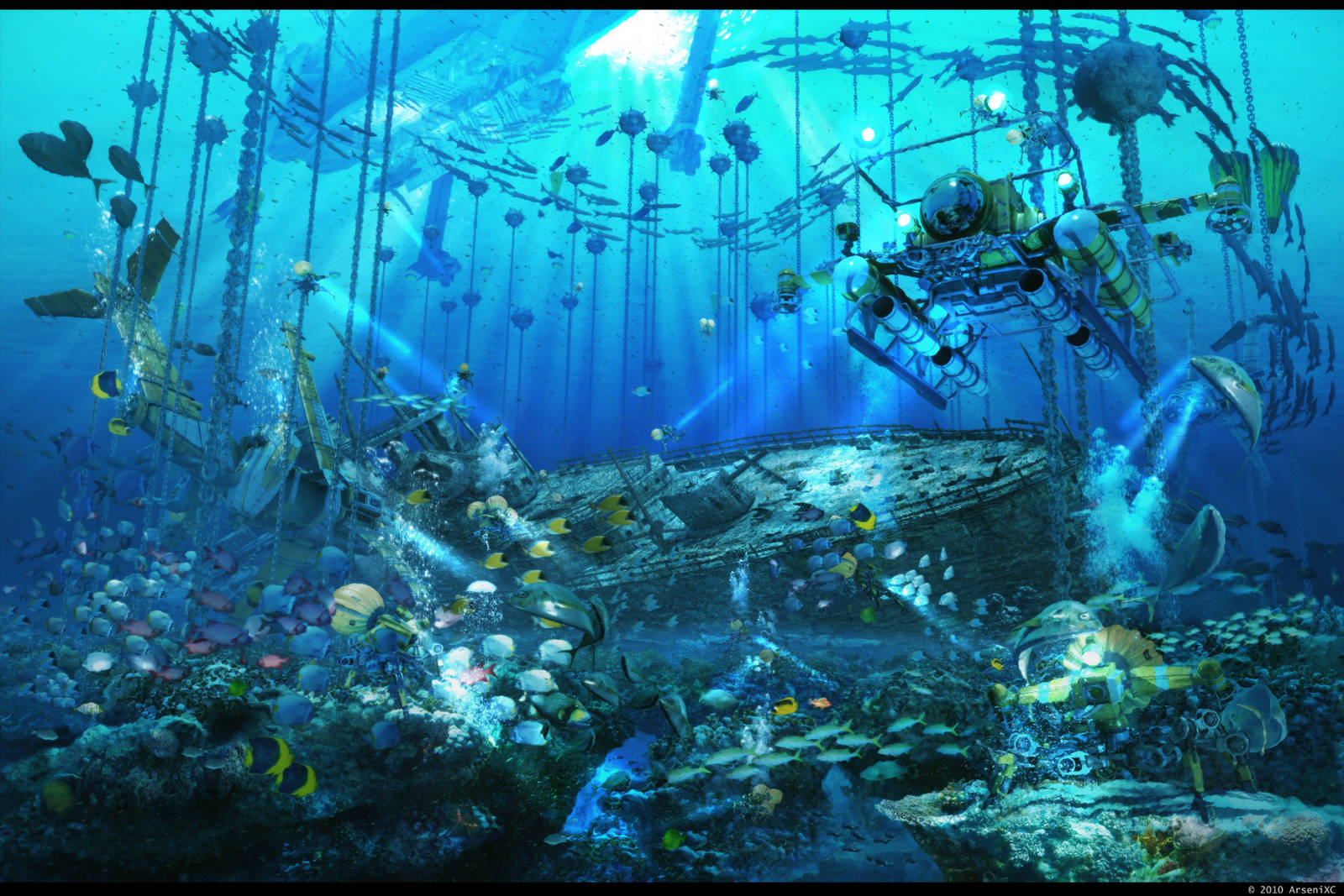 Mystery of underwater treasure by arsenixc