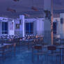 Canteen inside night