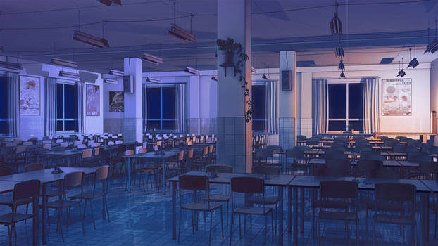 Canteen inside night