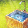 Washstand in summer camp